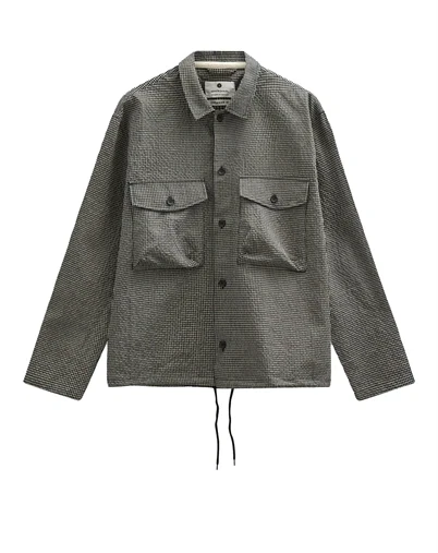 Anerkjendt - Akotto Check  Overshirt - Caviar